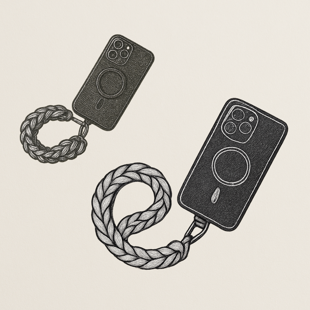 chaine telephone crochet personnalisable